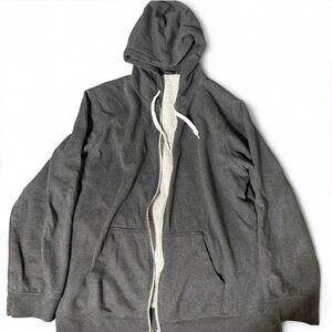 Zine Clothing Charcoal Zip-Up Sweater